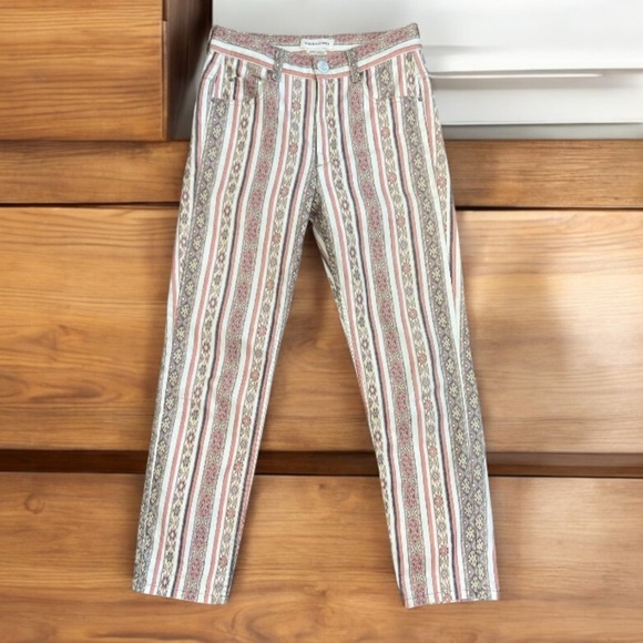 Isabel Marant- Boho Tribal Striped Cropped Pants - Picture 1 of 9